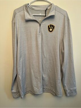 Milwaukee Brewers Quarter Zip Pullover